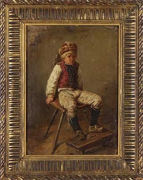 Hans Gunther-willingshausen Oil Painting by Karl Boeker