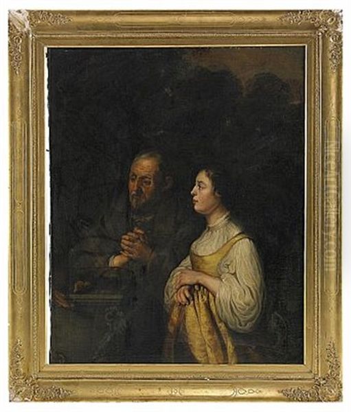 Fader Och Dotter Oil Painting by Ferdinand Bol