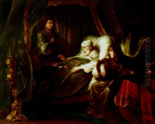 David's Dying Charge To Solomon Oil Painting by Ferdinand Bol