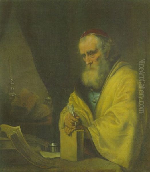 Bildnis Eines Gelehrten Oil Painting by Ferdinand Bol