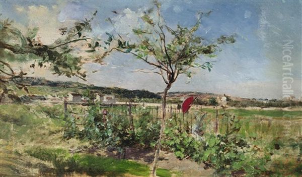 Summer Meadow Oil Painting by Giovanni Boldini