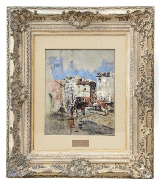 Scorcio Di Place Pigalle Oil Painting by Giovanni Boldini