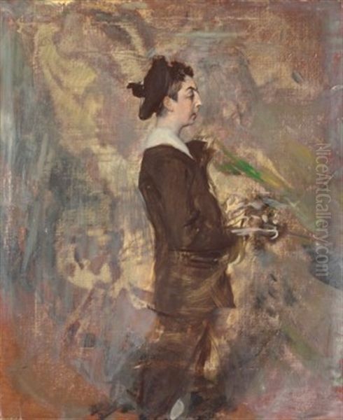 The Son Of The Artist Ernst-ange Duez Oil Painting by Giovanni Boldini