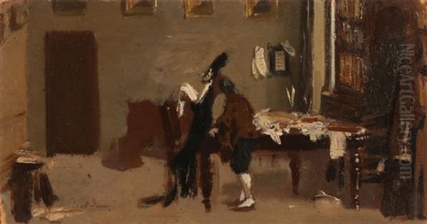 L'avvocato Azzeccagarbugli Oil Painting by Giovanni Boldini