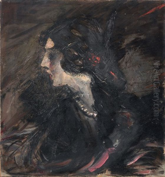 Anita De La Feria Oil Painting by Giovanni Boldini