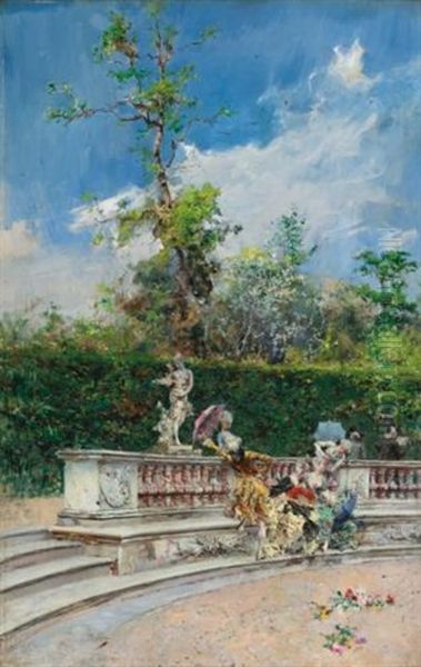 Les Domes (versailles) Oil Painting by Giovanni Boldini