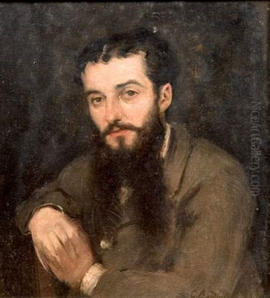 Portrait Du Peintre Alessandro Lanfredini Oil Painting by Giovanni Boldini