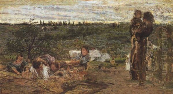 Giochi Di Bambini Oil Painting by Giovanni Boldini