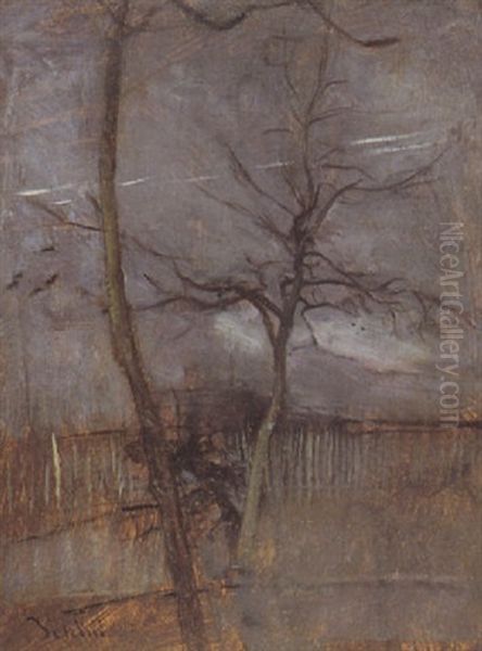 Alberi D'inverno Oil Painting by Giovanni Boldini