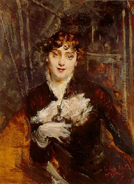 Portrait D'une Dame Suedoise (la Belle Holdin) by Giovanni Boldini