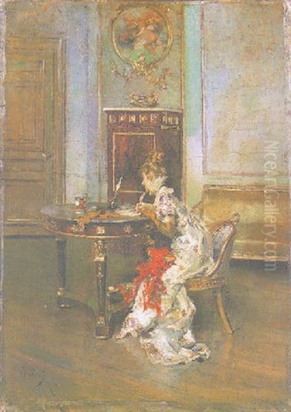 Jeune Femme Ecrivant by Giovanni Boldini