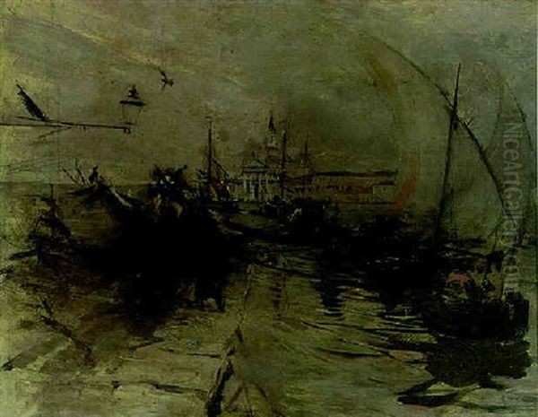 San Giorgio Maggiore, Venice Oil Painting by Giovanni Boldini