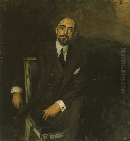 A Portrait Of Count Carlo Sforza Oil Painting by Giovanni Boldini