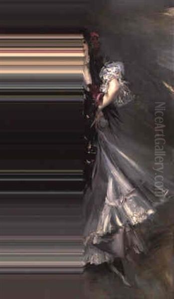 Portrait Of Anita De La Feria, 'the Spanish Dancer' Oil Painting by Giovanni Boldini