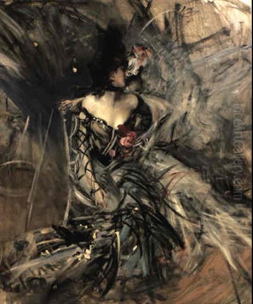 Ballerine Espagnole Au Moulin Rouge Oil Painting by Giovanni Boldini