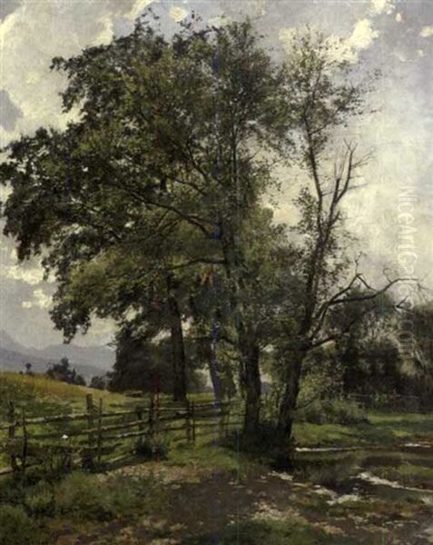 Landscape Oil Painting by Louis (Jakob Ludwig W.) Boller