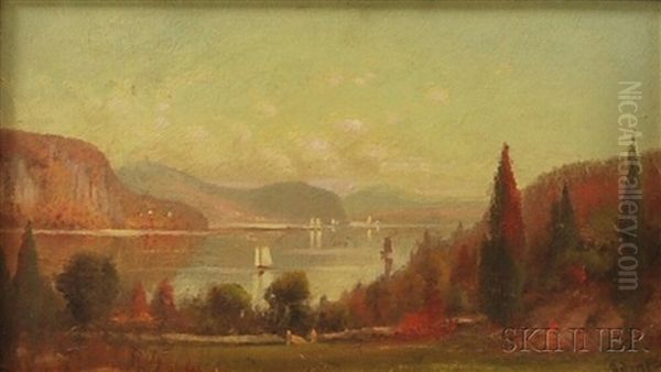 Hudson River View Oil Painting by M. de Forest Bolmer