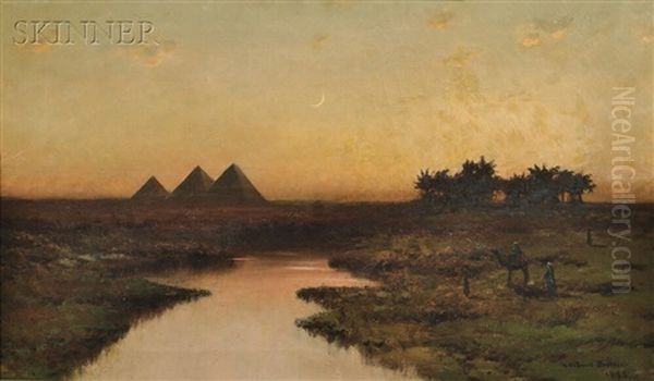 The Pyramids Of Giza, Egypt Oil Painting by M. de Forest Bolmer