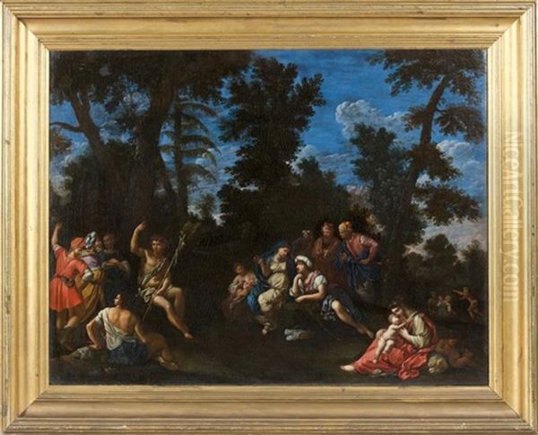 La Predication De Saint Jean-baptiste Oil Painting by Gian Battista Bolognini the Elder