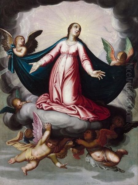 L'assomption De La Vierge Oil Painting by Schelte Adams Bolswert