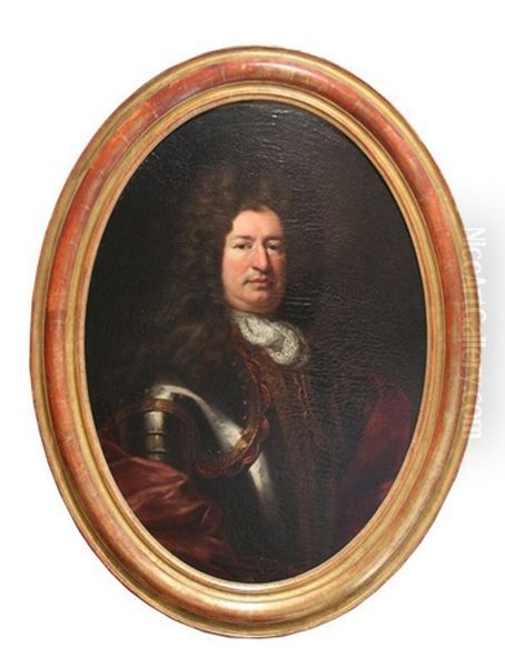 Portrait D'homme En Habit Militaire Oil Painting by Sebastiano Bombelli