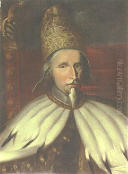 A Portrait Of A Doge (luigi Contarini?) Oil Painting by Sebastiano Bombelli