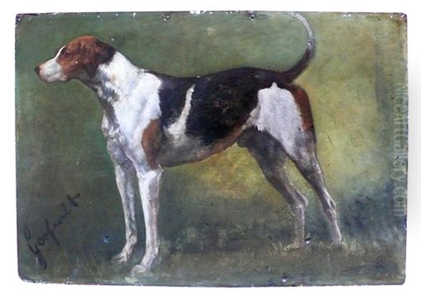 Gerfault, Chien De Meute Oil Painting by Louis Charles Bombled