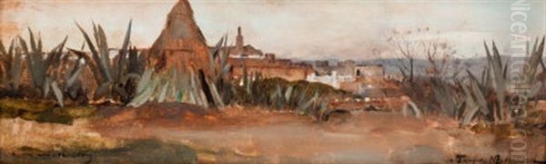 Tangier Oil Painting by Maurice Bompard