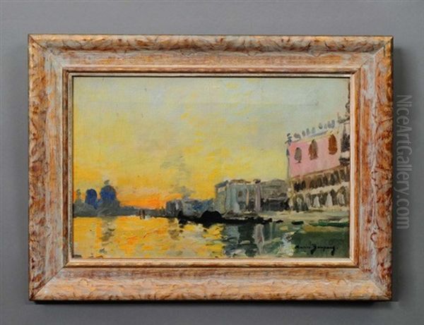 Venice Oil Painting by Maurice Bompard