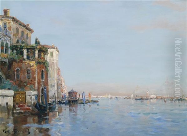 Motiv Aus Venedig Oil Painting by Maurice Bompard