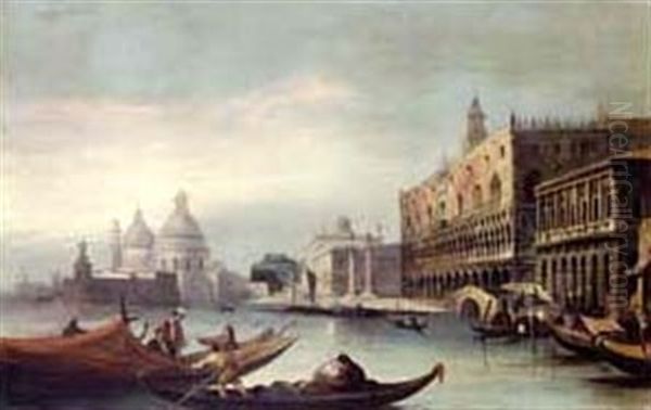 The Bacino Di San Marco, Venice Oil Painting by Maurice Bompard