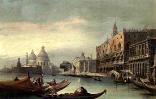 The Bacino Of San Marco, Venice Oil Painting by Maurice Bompard