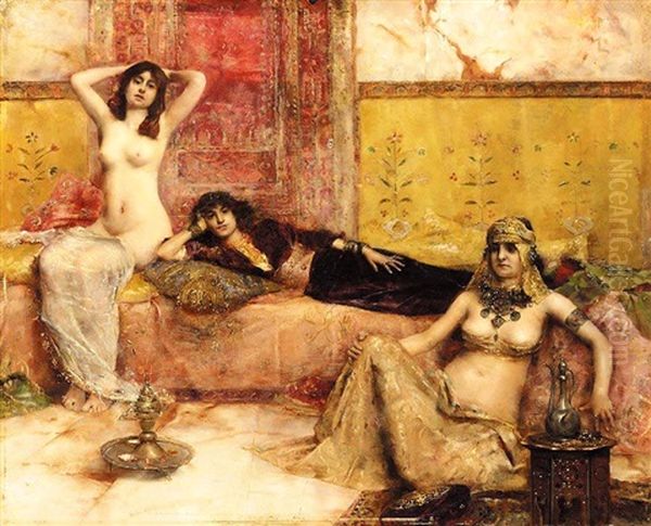 L'attente: Odalisques Dans Le Harem by Maurice Bompard