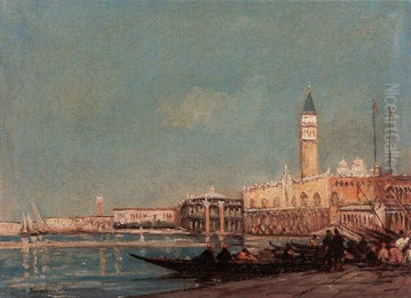 Venezia, Palazzo Ducale Oil Painting by Maurice Bompard