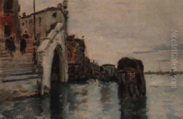 Venise, La Lagune Oil Painting by Maurice Bompard