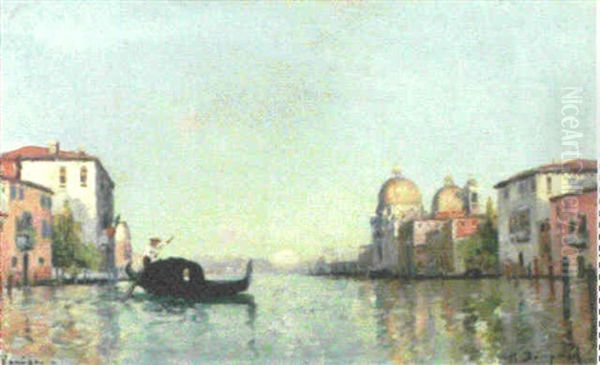 The Grand Canal, Venice Oil Painting by Maurice Bompard