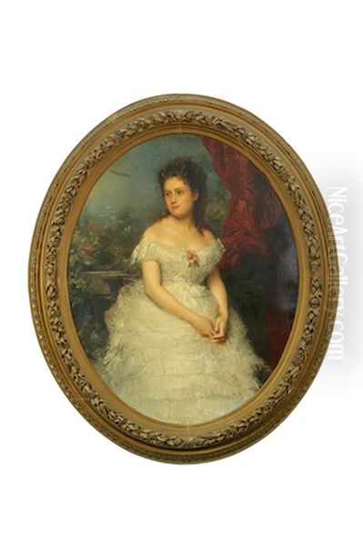 Eugenia Chouteau Oil Painting by Roberto Bompiani