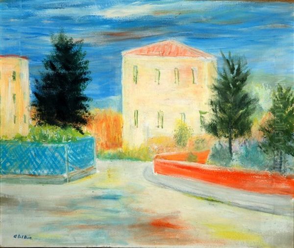 La Casa Gialla Oil Painting by Angelo Del Bon