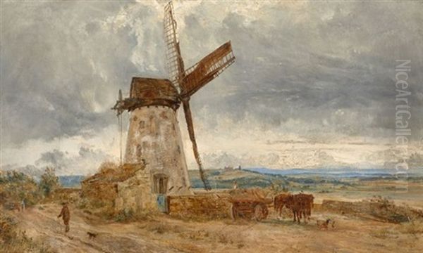 Moulin A Wallasey Oil Painting by William Joseph J. C. Bond