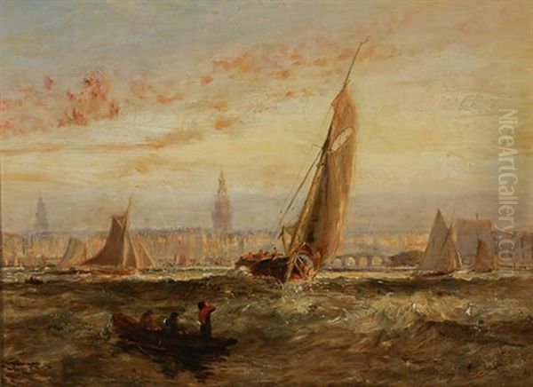 Antwerp Oil Painting by William Joseph J. C. Bond