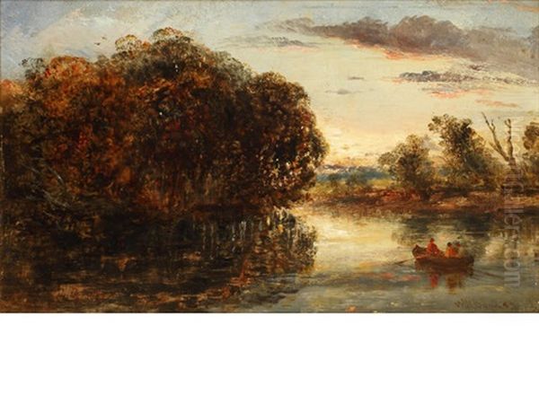 On The River Oil Painting by William Joseph J. C. Bond