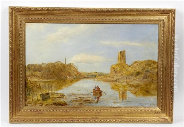 Scene On The Irish Coast Oil Painting by William Joseph J. C. Bond