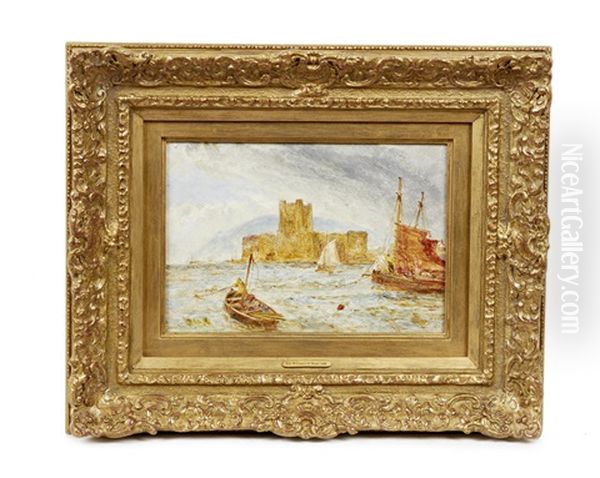 Peel Castle, Isle Of Man Oil Painting by William Joseph J. C. Bond