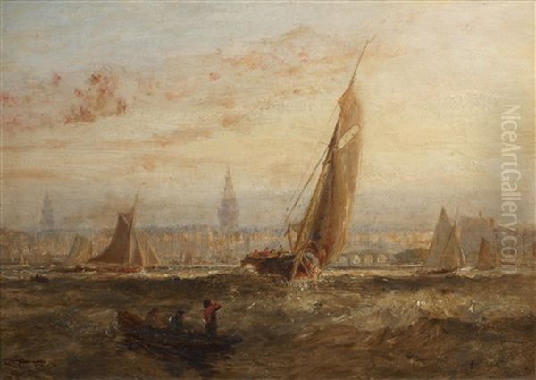 Antwerp Oil Painting by William Joseph J. C. Bond