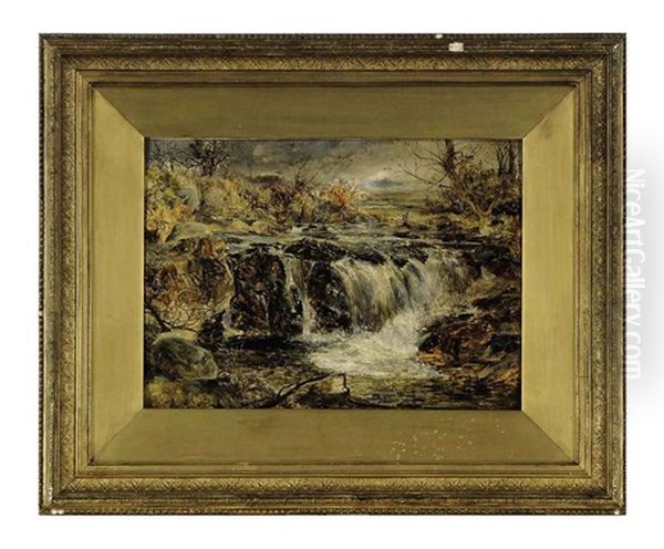 Welsh River Oil Painting by William Joseph J. C. Bond