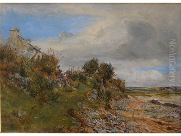 Cottage On The Shore Oil Painting by William Joseph J. C. Bond