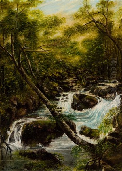 Forest River Oil Painting by William Joseph J. C. Bond