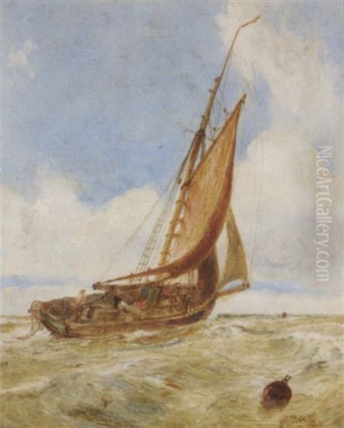 Sailing Out To Sea Oil Painting by William Joseph J. C. Bond