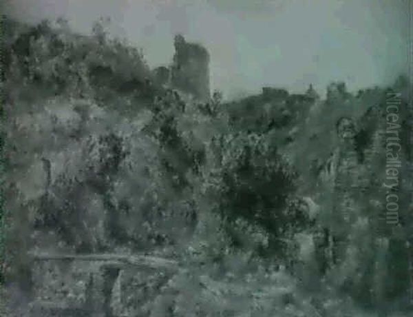 Cilgerran Castle Oil Painting by William Joseph J. C. Bond