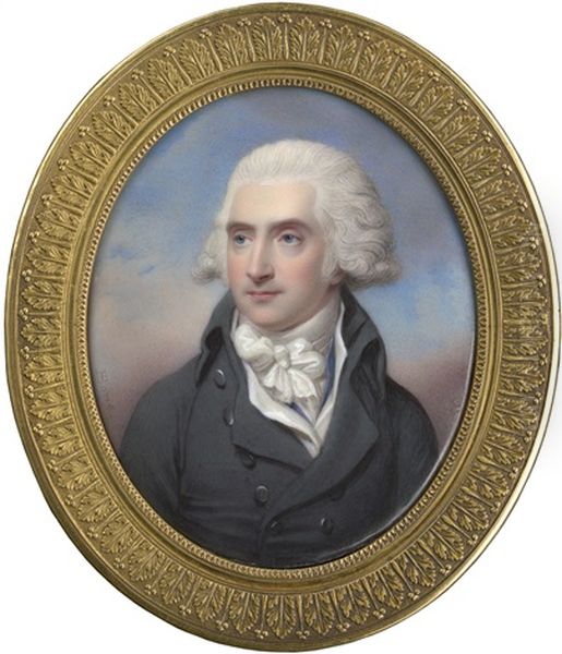 Bildnis Henry Hope (1735-1811) Im Grauen Rock Oil Painting by Henry Bone